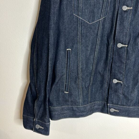 Levis Mens Denim Trucker Jacket Collared Buttondown Outerwear Coat size 2XL - Picture 3 of 11